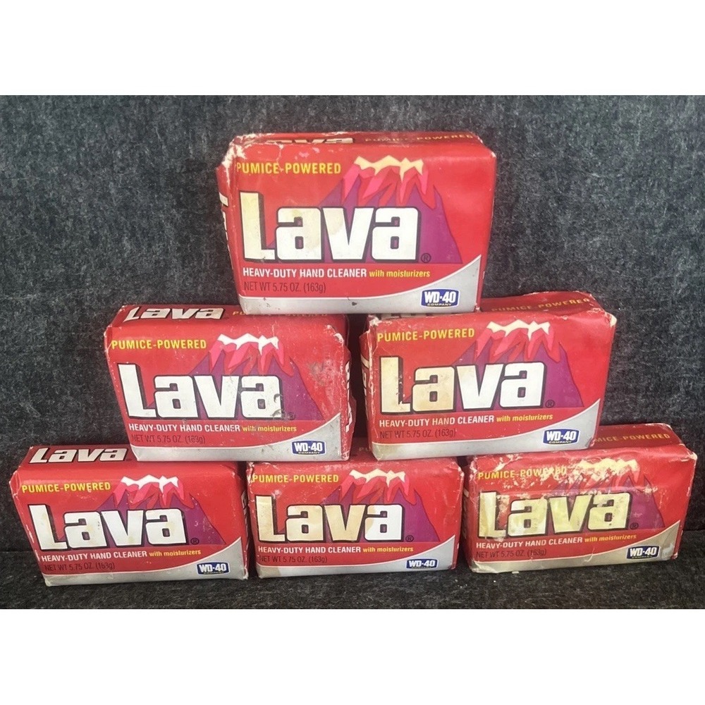 LAVA Pumice Heavy Duty Cleaning Moisturizing Bar Soap 5.75 Ounces (Lot Of 6)